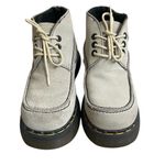 Dr. Martens Vtg 8354Grey Suede Leather Platform England Shoes Usa 6 Lady men 5 Photo 8