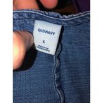 Old Navy Chambray Denim button up Jumpsuit short sleeved size large Photo 5