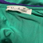 Mardi Gras One Shoulder Ruffle Top Vine & Love Size Small Casual Parade Party Purple Photo 3