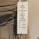 Bill Levkoff  NWT Strapless Taupe Dress Size 8 Photo 7