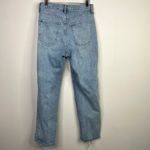 Old Navy  Sky Hi Extra High Rise Straight Leg Raw Hem Ankle Stretch Jeans women 8 Photo 7