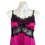 Nasty Gal Into The Groove Satin & Lace Mini Slip Dress Fuchsia Black Size 4 NEW Photo 7
