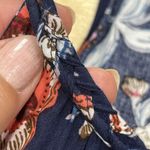 Old Navy  Halter Maxi Dress Womans Large Blue Sleeveless Floral Vacation Cottage Photo 9