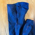 Navy Blue Tapered Track Pants for Athletic Wear Size M Photo 1
