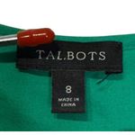 Talbots  Women's Dress 3/4 Sleeve Lace Kelly Shift‎ Scalloped Hem Green Size 8 Photo 4