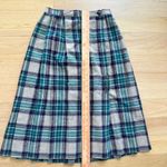 Vintage Pete Plaid Wool Midi Skirt Tartan Winter Fall Preppy Size Small Photo 2