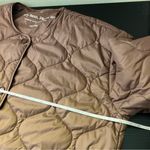 Tentree  Women’s Brown Puffer Jacket XL Button Front Photo 12