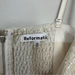 Reformation  Lakia Tweed Midi Dress in Ivory Size 10 Photo 6