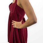BCBGMAXAZRIA 00s  Vintage Red Halter Top Sweetheart Neckline Mini Dress Photo 1