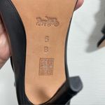 Coach NEW‎ Kira Lace-up Black Leather Stiletto HEELS Size 5 Photo 9