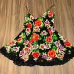 Victoria's Secret Vintage  Gold Label black Floral Lace Trim Chemise‎ Slip size M Photo 5