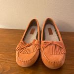 Sporto Coral Suede Moccasin Loafers with Fringe Detail Sz7  Photo 1