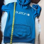 Burton  Hooded Sweatshirt Hoodie Pullover Jumper Blue Women's Cozy Fleece Size Sm Photo 11