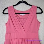 Vintage chiffon pink dress faux wrap top and skirt ā lace, size 150/80A Photo 2