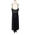 VINTAGE 90s SOLANGE Maxi Nightgown Dress Black Size 1X Photo 6
