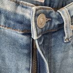 Hudson Jeans Hudson High Rise Zoeey Straight Crop Jeans raw hem distressed knees zip pockets Photo 8