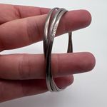 Guess Vintage  Logo Spell Out Triple Link Bangle‎ Bracelet Silver delicate rocker Photo 3