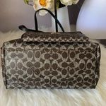 Coach  Brown and Black Monogram Tote Photo 2