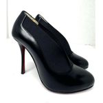 Christian Louboutin Toot Couverte 100 Black Elasticized Leather Booties EU 36.5 Photo 8