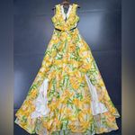 ASTR The Label Noya Floral Pleated Cutout Maxi Dress-S Photo 5