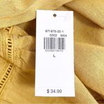 Old Navy NWT Square-Neck Tiered Swing Top Size Large Boho Blouse Mustard Yellow Photo 8