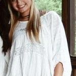 Free People White Lace Top Photo 0