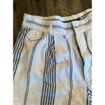 Polo Ralph Lauren 100% linen striped boat shorts size 6 button fly White Photo 1
