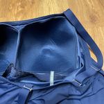 Lands End Womens Solid Navy Blue Tankini Swim Top Drape Banded 18DD Molded Cups Size 18 Photo 4