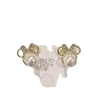 Fashion gold plated Disney Minnie Ears With Bow earrings Photo 1