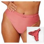 ANDIE NWT Swim Riviera High-Waisted Bikini Bottom Punch Orange XS Retro Fun Photo 1