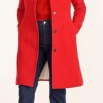 J.Crew NWT Classic Lady Day Coat in Bright Cherry Italian Doublecloth Wool 12P Photo 0
