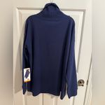 Lands' End New Women's Long Sleeve Waffle Funnel Neck Top Navy Plus 2X Blue Photo 8