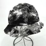 POL Women's 100% Cotton Knit Tie Dye Bucket Hat Black White One Size Photo 4