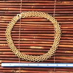 J.Crew  Flat Chain Gold Tone Statement Necklace 19” Photo 7