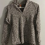 Lucy Cheetah Print Workout Quarter Zip Multi Size M Photo 0
