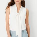 Ann Taylor Bow Neck Shell Blouse Photo 3