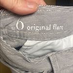 Loft Gray Pinstriped  Flared Pants Photo 3