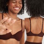 Aerie New  SMOOTHEZ Mesh Unlined Underwire Balconette Bra Purple Size 34DDD Photo 13