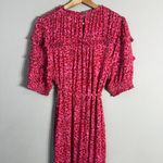 Boden Yoke Detail Floral Jersey Midi Dress Women's 10L Gin Fizz Pink Boho Chic Size undefined Photo 14