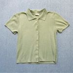 Brandy Melville Sage Green Caroline Knit Top Photo 1