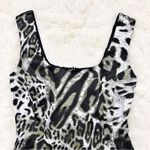 JAY GODFREY Leopard Print Satin Mini Dress Sleeveless Black White Size 0 New‎ Photo 4