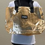 Victoria’s Secret PINK gold metallic Tote Photo 0
