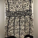 Liz Claiborne Vintage  90s Pin Up Style Size 8 White And Black Floral Dress Photo 1