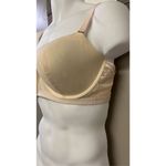 Aerie  Women’s Cream Floral Lace Padded Wired Balconette Bra Size 38DD Photo 3