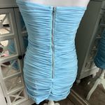 Bardot Revolve Tahlia Ruched Dress in Blue NWT Size 6 Photo 6