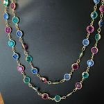 Swavorski Vintage Swarovski Bezel Set Crystal Necklace Photo 2
