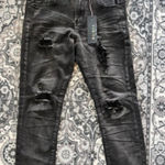 Waimea Jeans 16 Skinny Fit Black Wash Stretch Distressed Streetwear Grunge Goth Photo 0