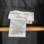 Adrianna Papell Vintage Evening Silk Beaded Embroidered Jacket Black Copper S Photo 12