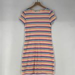 Lilly Pulitzer Multicolored Striped Pima Cotton Short Sleeve Dress Rainbow Photo 7