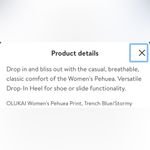 Olukai  Pehuea print shoes size 7 Photo 1